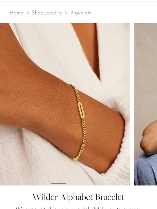 Gorjana Jewelry - Gorjana Gold D Bracelet